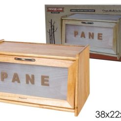 Portapane Legno Con Vetrina-8015361052621