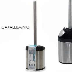 Portascopino Acciaio Con Scopino Automatico-8015361049010