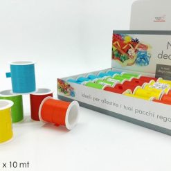 Nastro Chiudipacco Cm.1X10 Mt. 5 Col. Ass.-8015361013967