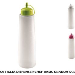 Bottiglia Dispenser Chef Basic Graduata Lt.0