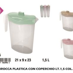 Brocca Plastica Con Coperchio Lt.1