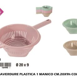 Scolaverdure Plastica 1 Manico Cm.20X7H Col. Ass.-8429429164407