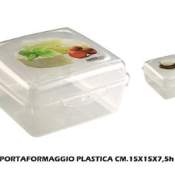 Portaformaggio Plastica Cm.15X15X7