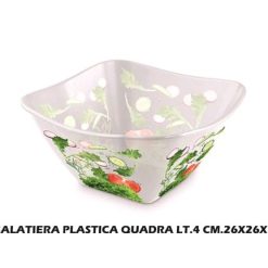 Insalatiera Plastica Quadra Lt.4 Cm.26X26X13H-8429429169617