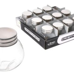 Barattolo Vetro Con Coperchio Alluminio Ml.90-8422102589207