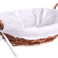 Cestino Portapane Foderato Ovale Col. Miele-8422102594911