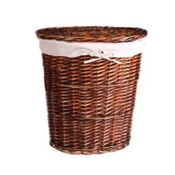 Portabiancheria Vimini Ovale Foderato-8422102672589