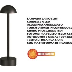 Lampada Lario Slim Nera-8056518695520