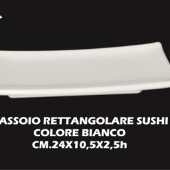 Vassoio Melamina Rett.Re Sushi Cm.23
