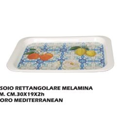 Vassoio Melamina Cm.30X19 Dec. Mditerranean-8054408039263