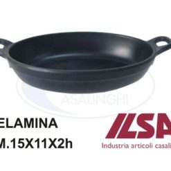 Tegame Ovale Melamina Cm.12X8 Nero-4712947792950