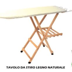 Tavolo Da Stiro Legno Naturale-8056590560556