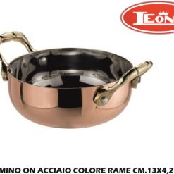 Tegamino On Acciaio Colore Rame Cm.13X4