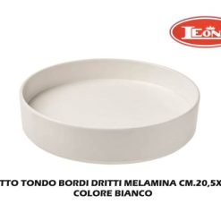Piatto Bordi Dritti Melamina Cm.20