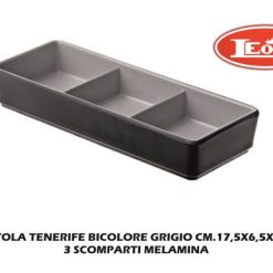 Ciotola Tenerife Bicolore Grigio Cm.17