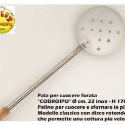Pala X Cuocere Cm.22X190H Inox Manico Legno Lilly Codroipo-8018494000811