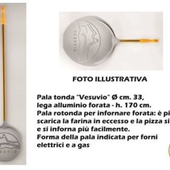 Pala Pizza Vesuvio Cm.33X170H Forata Lega Allum.-8018494184177