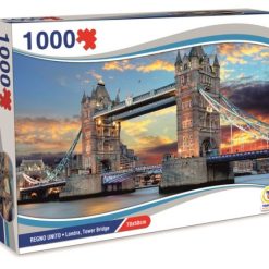 Puzzle Regno Unito 1000 Pz. Cm.70X50 Londra Tower Bridge-8017967670247