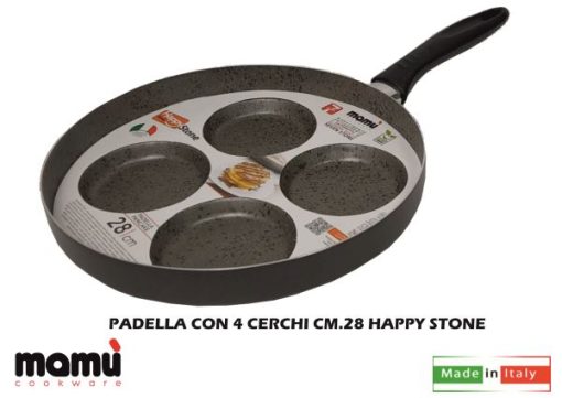 Padella Con 4 Cerchi Cm.28 Happy Stone-8059391037869