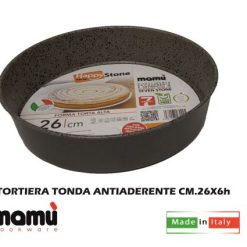 Tortiera Tonda Antiaderente Cm.26X6H-8034097480225