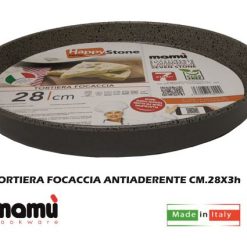Tortiera Focaccia Antiaderente Cm.28X3H-8034097480294