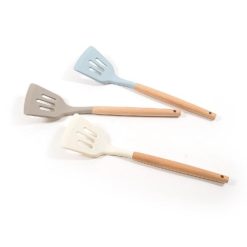 Paletta X Frittura In Silicone Man. Legno Cm.8