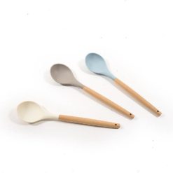 Mestolo In Silicone Man. Legno Cm.7X32 Col. Ass.-8034052701082