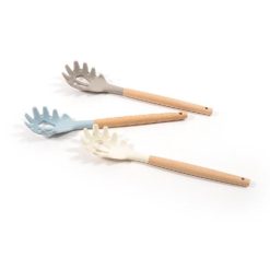 Mestolo Spaghetti In Silicone Man. Legno Cm.6
