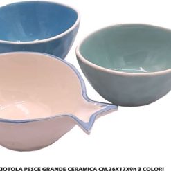 Ciotola Pesce Grande Cm.26X17X9H Ass.-8034052701839