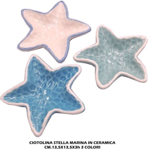 Ciotolina Stella Marina In Ceramica Cm.13