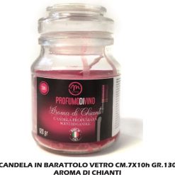 Candela Barattolo Vetro Cm.7X10H Aroma Di Chianti-8034052708937