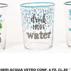 Bicchiere Acqua Cl.30 Cf.6Pz. Dec.Water-8034052709378