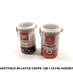 Barattolo In Latta Caffe' Cm.11X19H Ass.-8034052710022