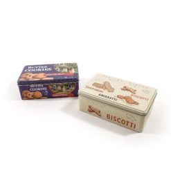 Scatola Latta Biscotti Cm.20X13X7H Col. Ass.-8034052710039