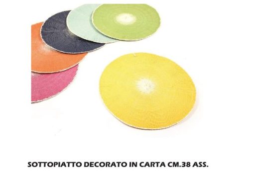 Sottopiatto Decorato In Carta Cm.38 Ass.-8034052514217