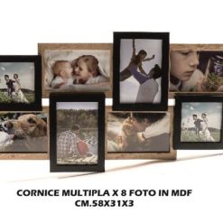 Portafoto Multipla X 8 Foto In Mdf Cm.58X31X3-8034052716444