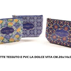 Pochette Tessuto La Dolce Vita Cm.20X14X7H Ass.-8034052718936