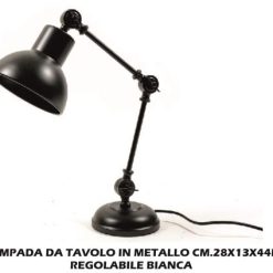 Lampada Da Tavolo In Metallo Cm.28X13X44H Regolabile-8034052519755