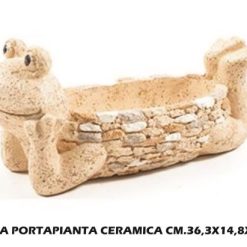 Rana Portapianta Ceramica Cm.36