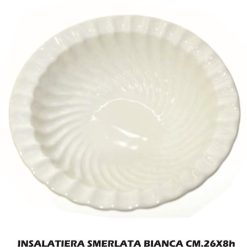 Insalatiera Smerlata Cm.26X8H Bianca-8034052727259