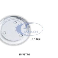 Piattino Portacandela Tealight Vetro Cm.11-8034052239523