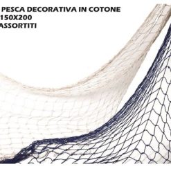 Rete Da Pesca Decorativa In Cotone Cm.150X200 Ass.-8034052552653