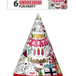 Cappello Set 6 Pz. Buon Compleanno-8056184004251