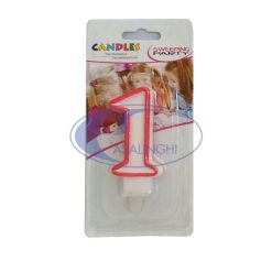 Candelina Singola Numero 1-8032649253112