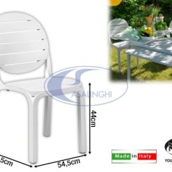 Sedia Erica Bianco Schien. Bianco-8010352236004