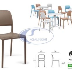 Sedia Riva Bistrot Tortora-8010352247109