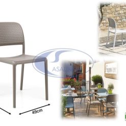 Sedia Bora Bistrot Tortora Nardi Garden-8010352243101