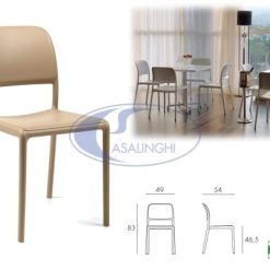 Sedia Riva Bistrot Avana-8010352247338