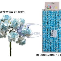 Fiorellino Carta Cm.2X10H Set 12 Pz. Lt Blue-8053369634524