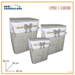 Portabiancheria Prb160 Set 3 Pz. Gray-8025520064532